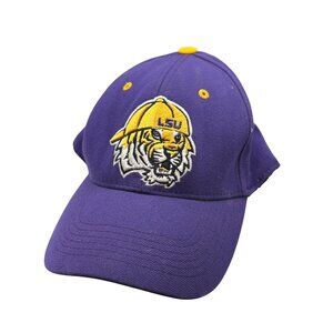 LSU Embroidered Tiger Logo Purple Baseball Hat kids One Size Top Of The World Ca